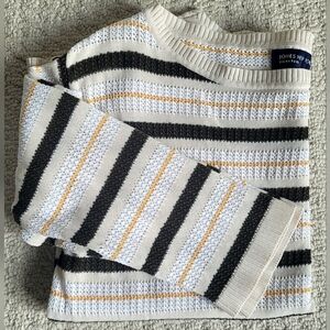 Jones NY | Cotton Boat Neck 3/4 Sleeve Sweater